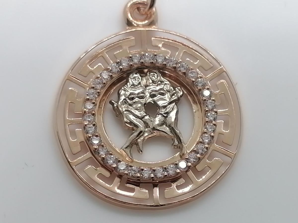 ПОДВЕСКА ЗНАК ЗОДИАКА БЛИЗНЕЦЫ Au 585 ПОДВЕСКА ЗНАК ЗОДИАКА БЛИЗНЕЦЫ Au 585