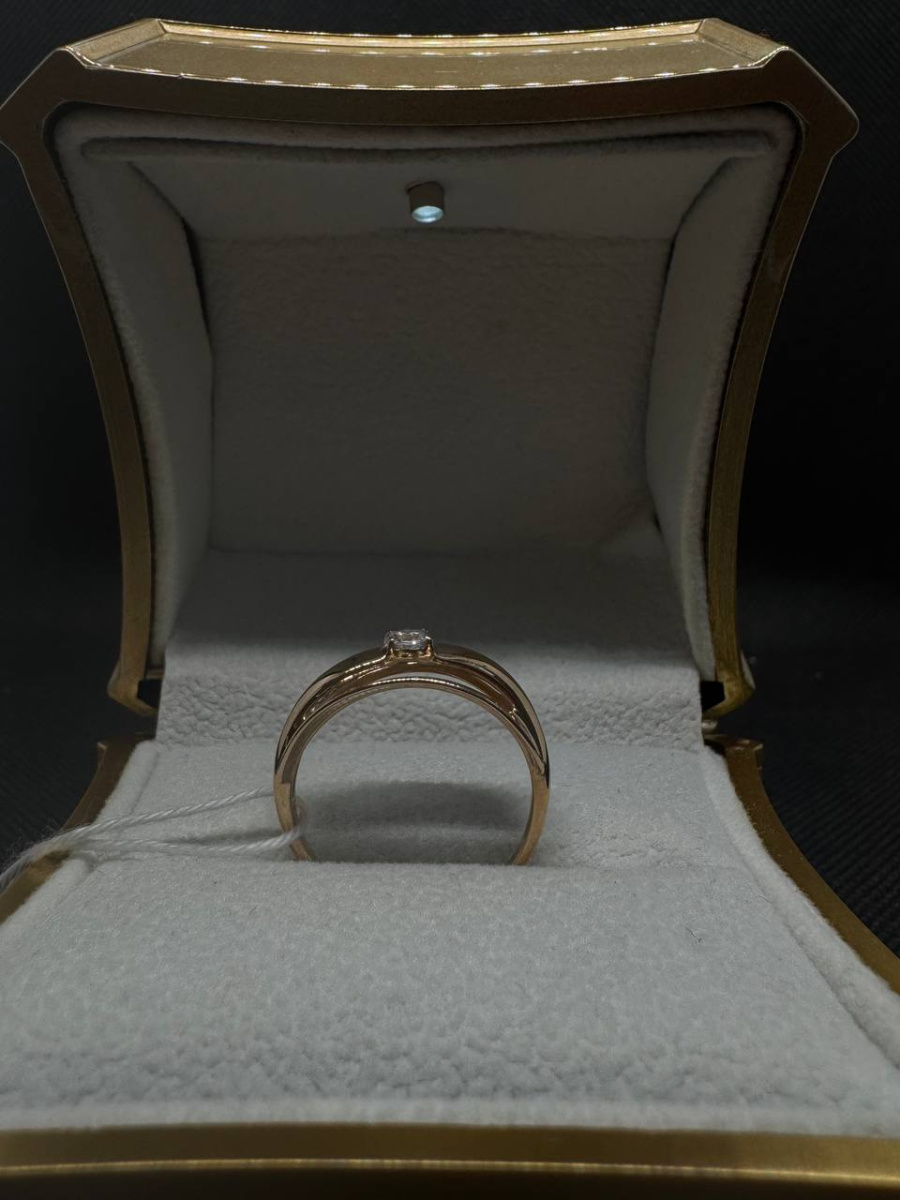 КОЛКМ585 КОЛЬЦО С КАМНЕМ (Au 585)