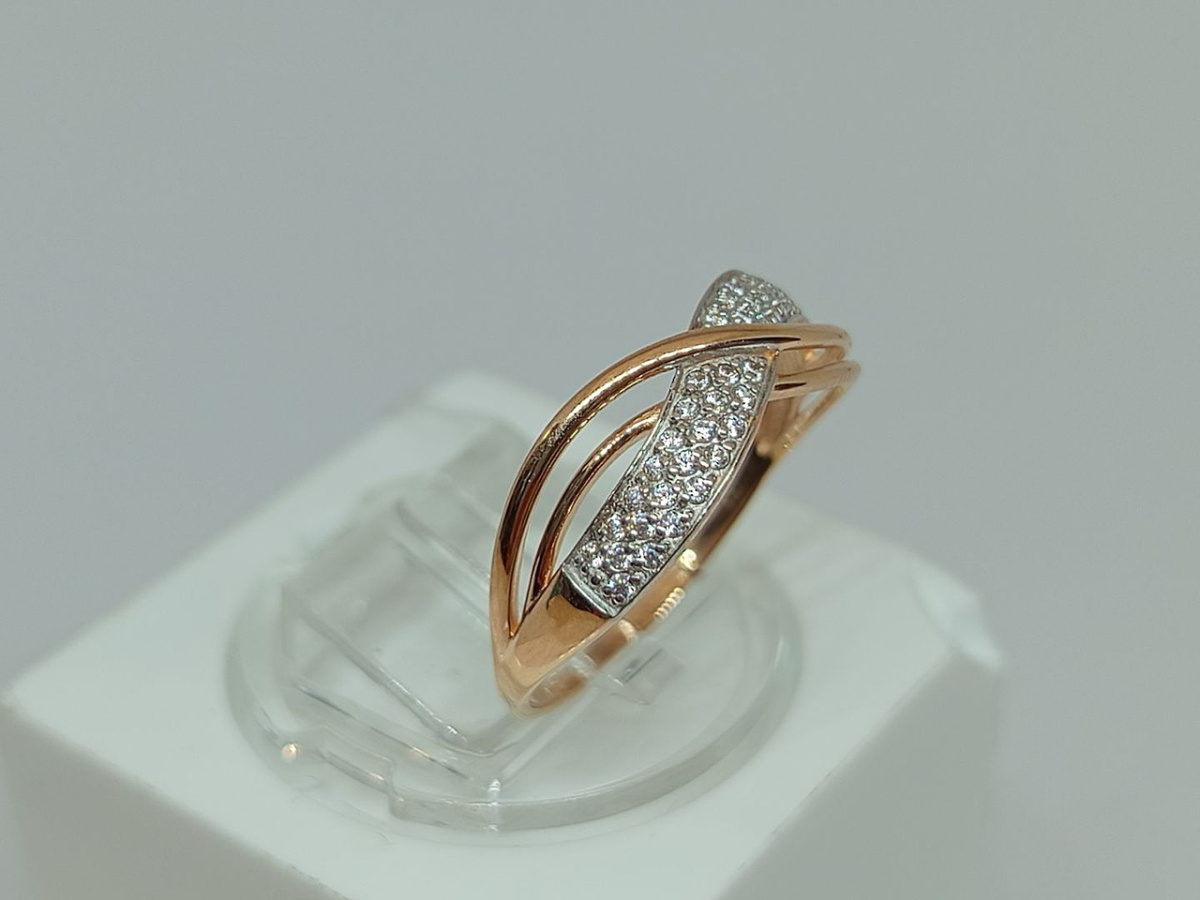 КОЛЬЦО С КАМНЯМИ (Au 585)