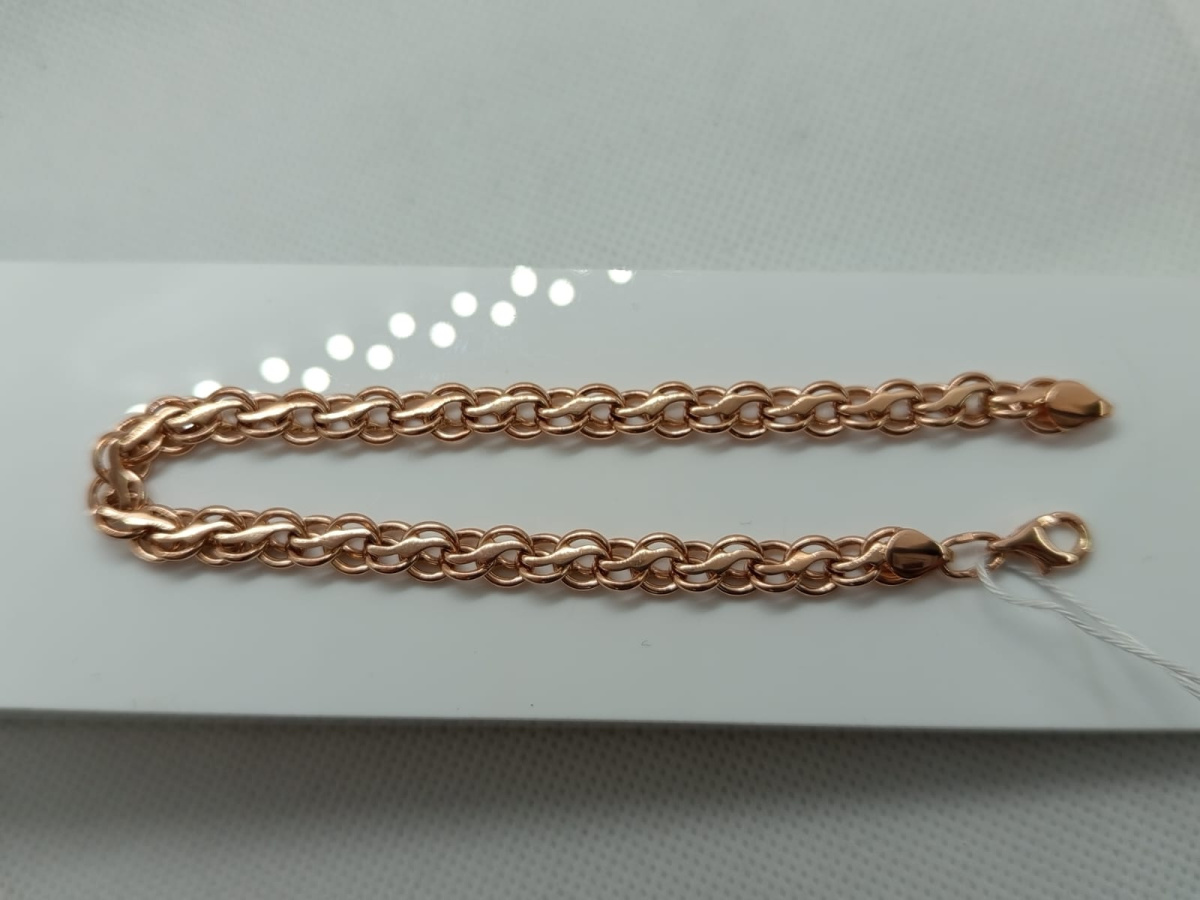 БРАСЛЕТ ПОЛНОВЕСНЫЙ Ручеек Au 585