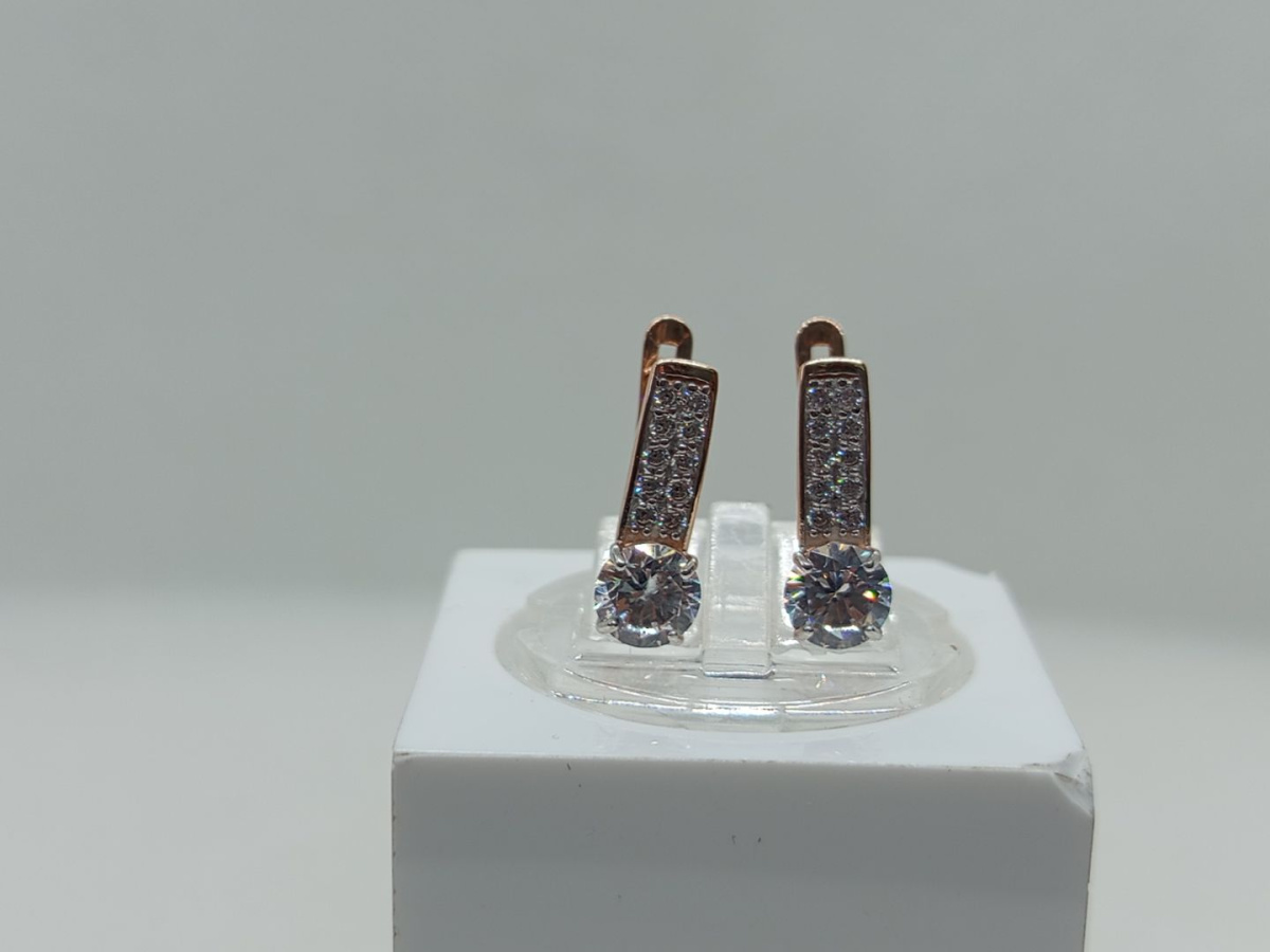 СЕРЬГИ С КАМНЯМИ (Au 585)