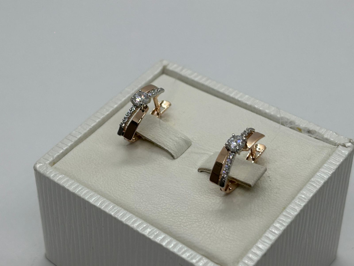 СЕРЬГИ С КАМНЯМИ (Au 585)