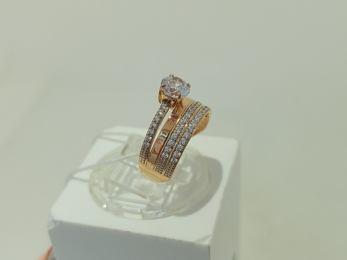 КОЛКМИ585 КОЛЬЦО С КАМНЯМИ (Au 585)