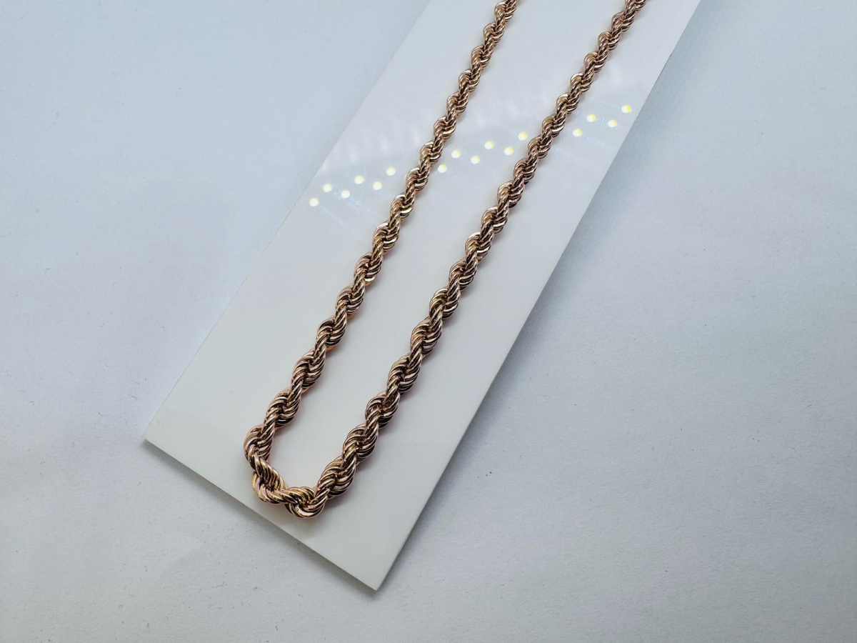 ЦЛВР585 ЦЕПЬ ПОЛНОВЕСНАЯ Веревка (Au 585)