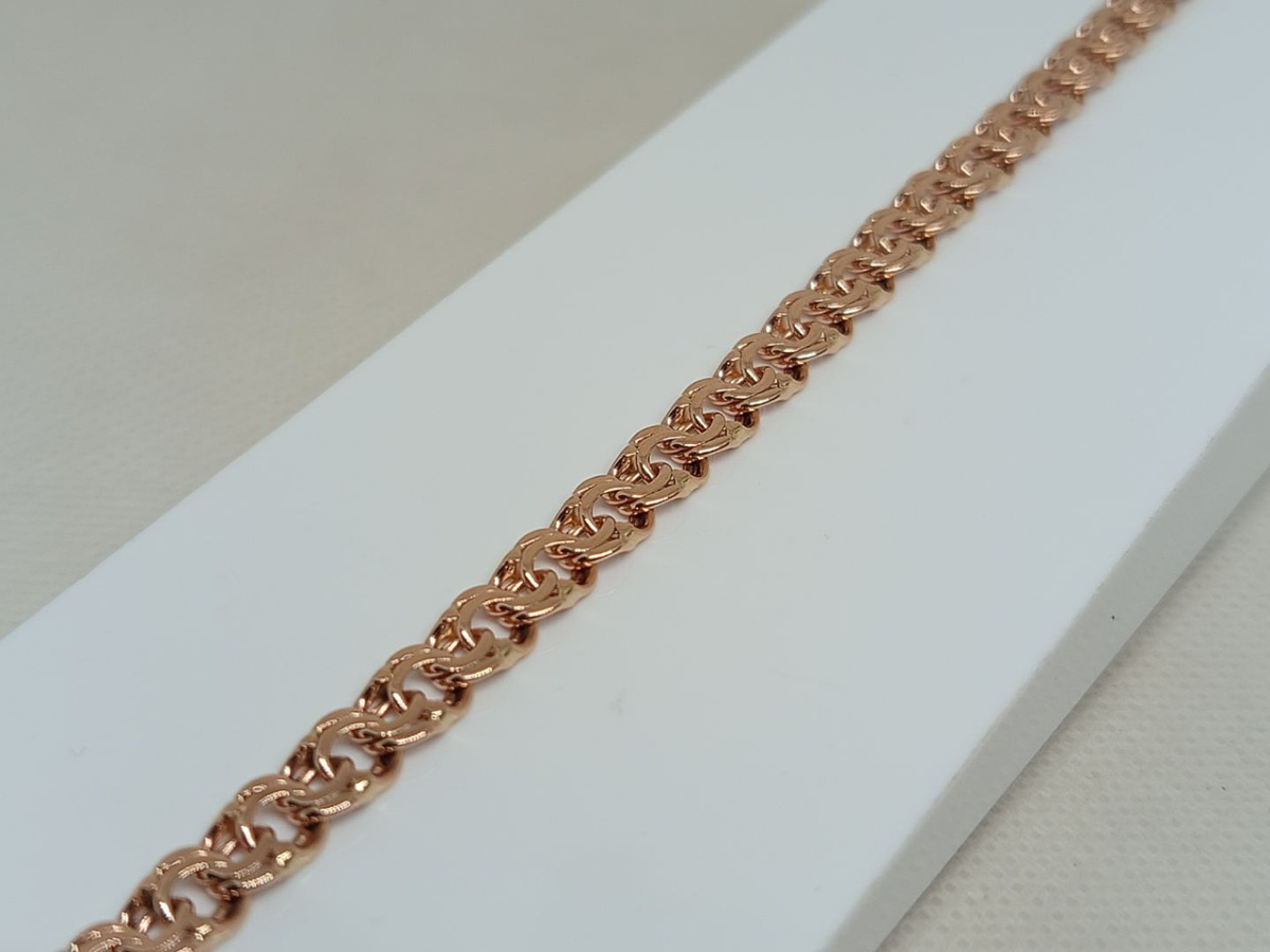 БЛБ585 БРАСЛЕТ ПОЛНОВЕСНЫЙ Бисмарк (Au 585)