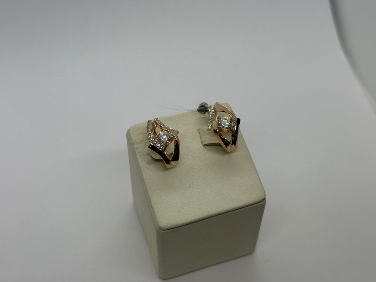 СЕРЬГИ С КАМНЯМИ (Au 585)