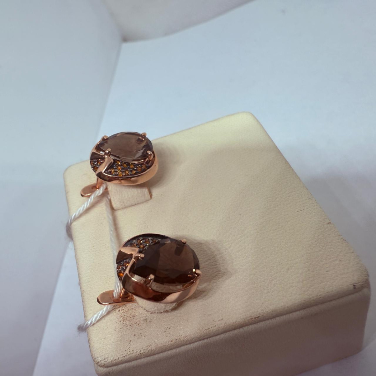 СКМИ585 СЕРЬГИ С КАМНЯМИ (Au 585)