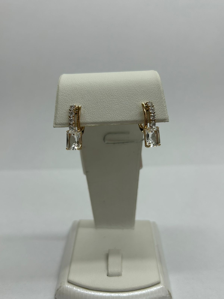 СКМИ585 СЕРЬГИ С КАМНЯМИ (Au 585)