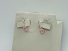 СЕРЬГИ ПЕТЕЛЬКА с камнем (Au 585)
