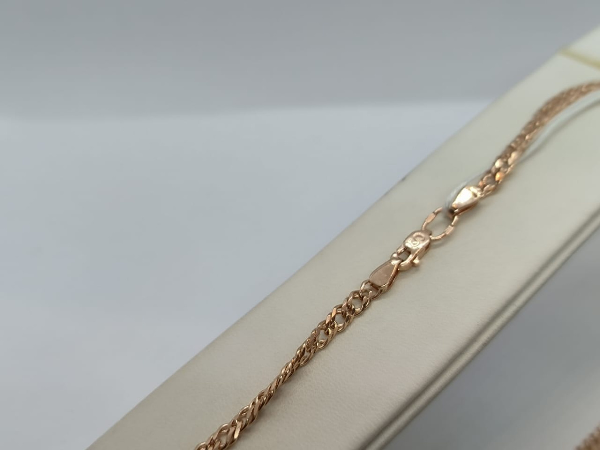 ЦЕПЬ ПОЛНОВЕСНАЯ Ромб двойной (Au 585)