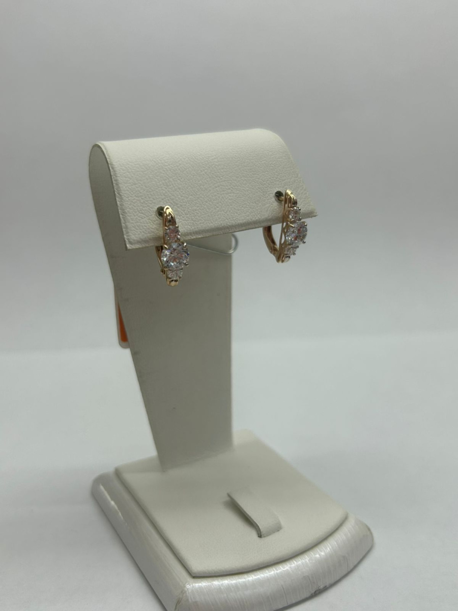 СКМИ585 СЕРЬГИ С КАМНЯМИ (Au 585)