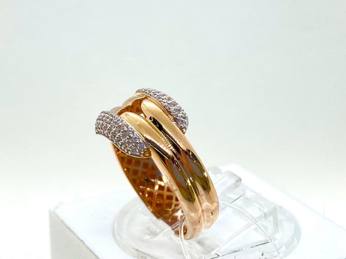 019442 КОЛЬЦО С КАМНЯМИ (Au 585)