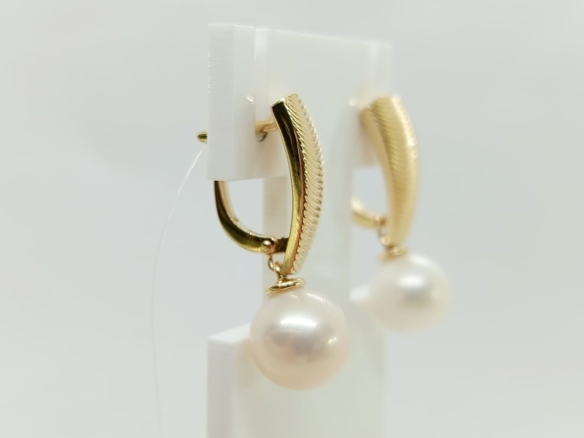 СЕРЬГИ ЖЕМЧУГ (Au 585)