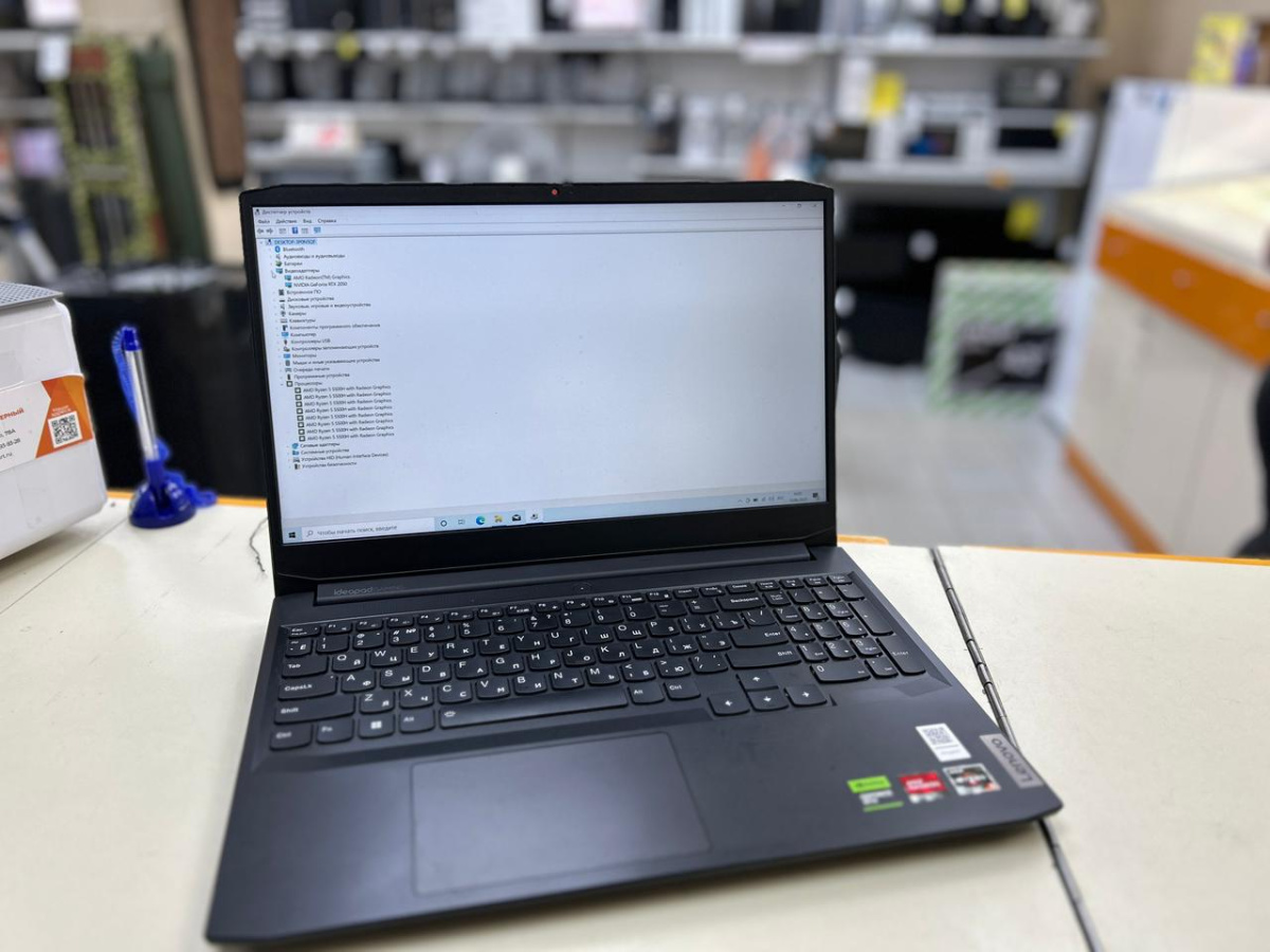 Ноутбук Lenovo; Ryzen 5-5500U, GeForce RTX 2050, 16 Гб, 512 GB, Нет