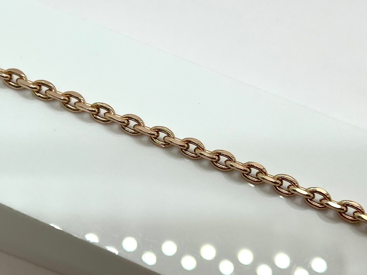 БРАСЛЕТ ПУСТОТЕЛЫЙ Якорное (Au 585)