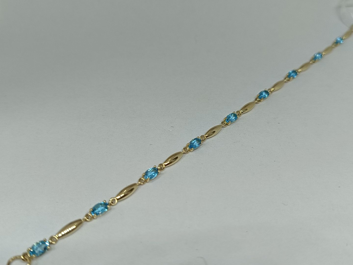 БРАСЛЕТ С КАМНЯМИ (Au 585)