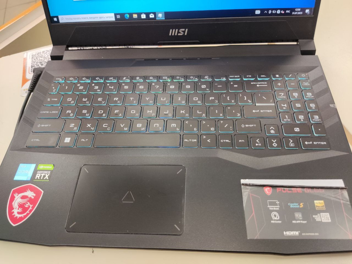 Ноутбук MSI; Core i5-12500H, GeForce RTX 3050 Ti, 16 Гб, 480 Гб, Нет