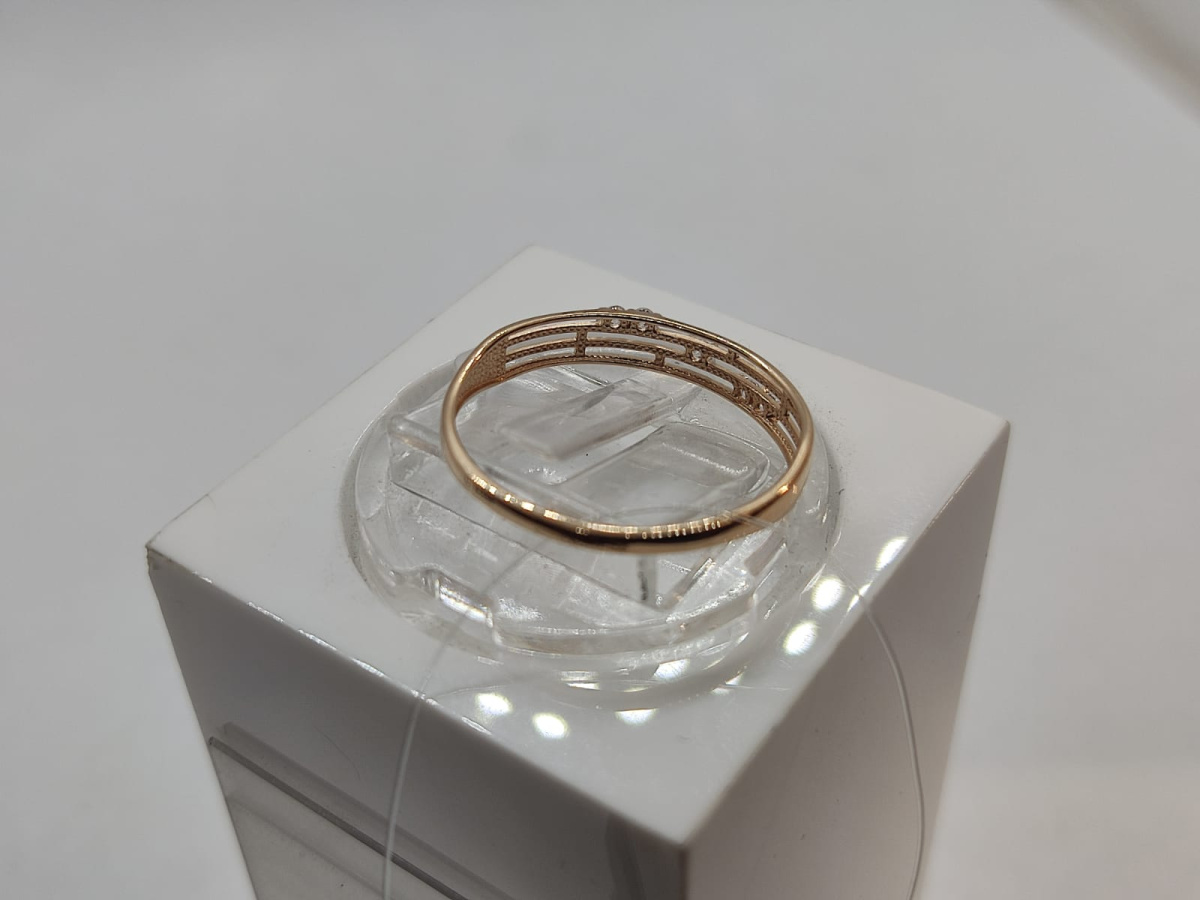 КОЛЬЦО С КАМНЯМИ (Au 585)