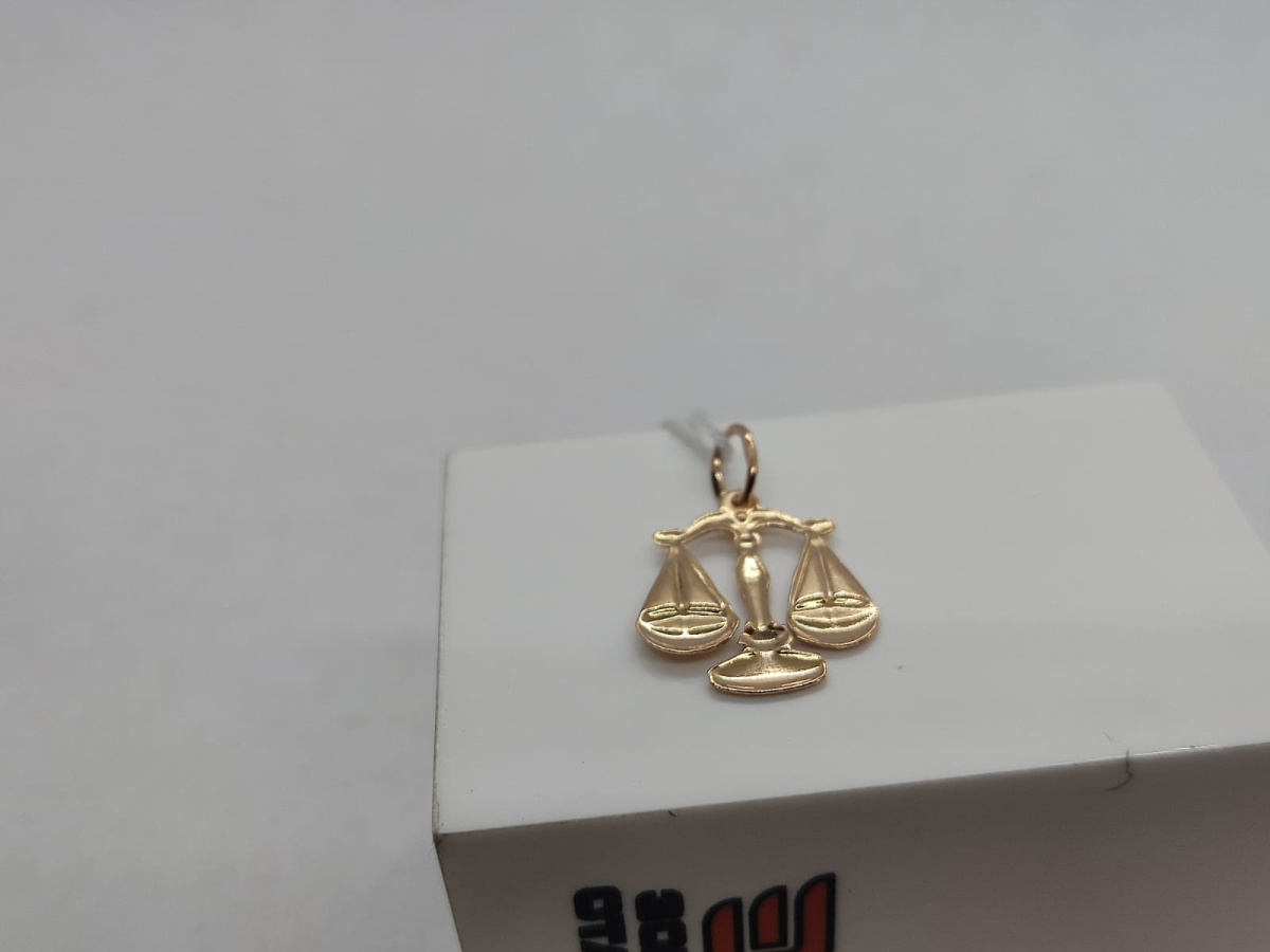 ПОДВЕСКА ЗНАК ЗОДИАКА ВЕСЫ Au 585
