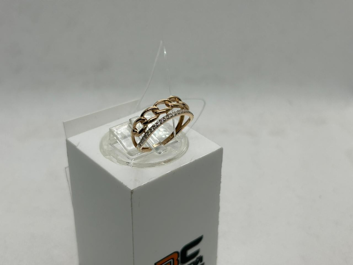 КОЛЬЦО С КАМНЯМИ (Au 585)