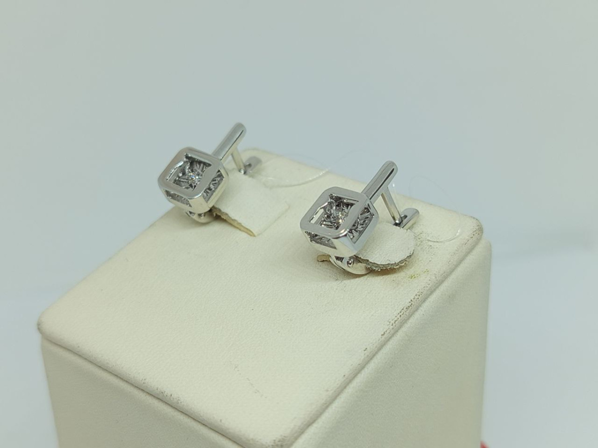 02-12-5914-11-00 СЕРЬГИ БРИЛЛИАНТ (Au 585)