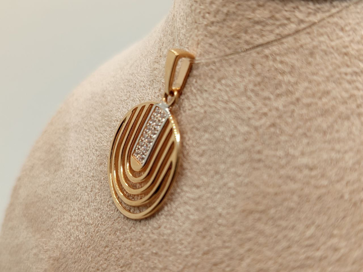 ПОДВЕСКА С КАМНЯМИ (Au 585)