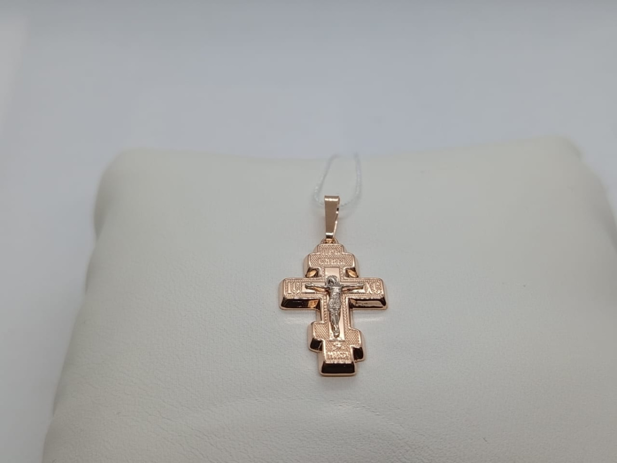 ПОДВЕСКА КРЕСТ без камня (Au 585)