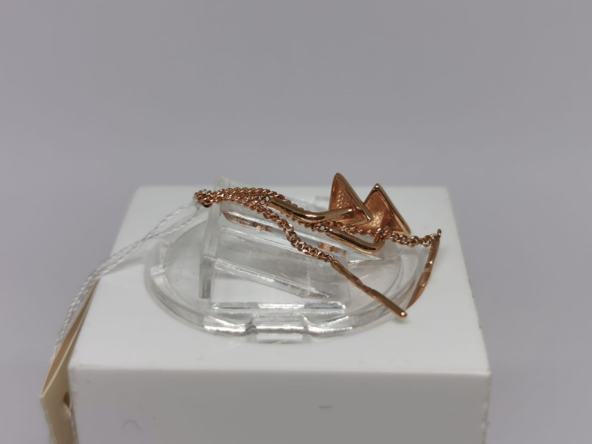 СЕРЬГИ ПРОДЕВКИ без камня (Au 585)