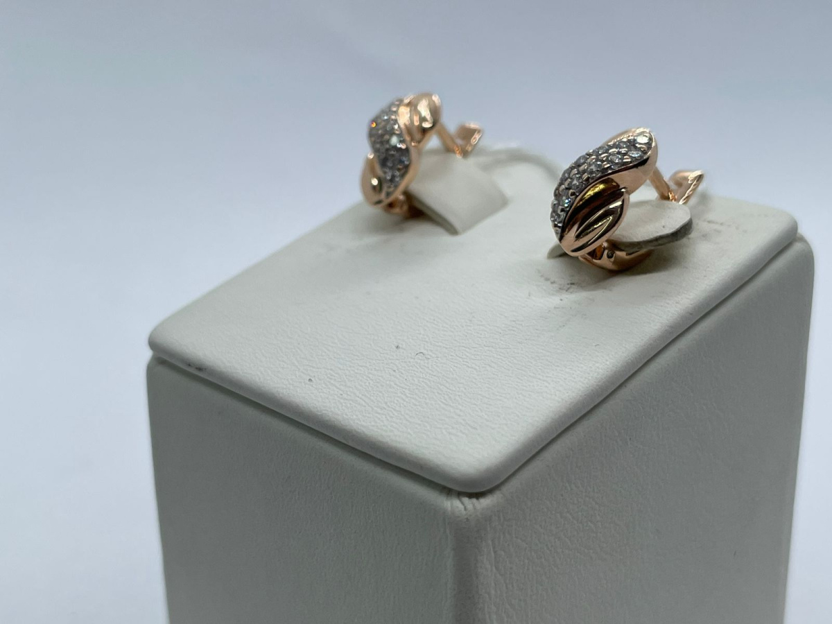 СКМИ585 СЕРЬГИ С КАМНЯМИ (Au 585)