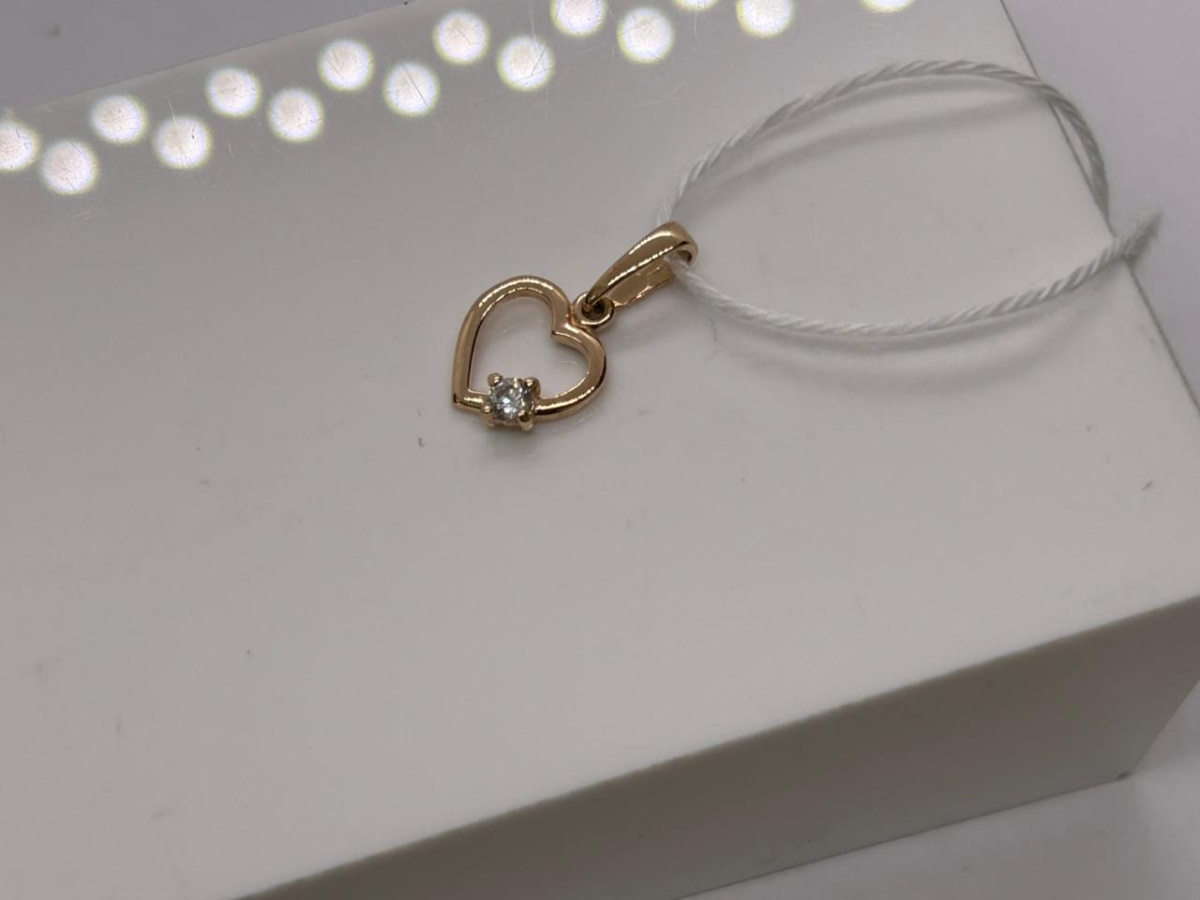 ПОДКМ585 ПОДВЕСКА С КАМНЕМ (Au 585)