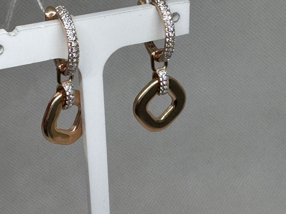 СЕРЬГИ С КАМНЯМИ (Au 585)