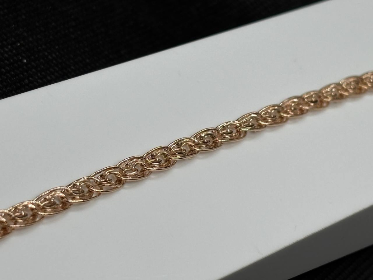 БРАСЛЕТ ПУСТОТЕЛЫЙ Бисмарк (Au 585)