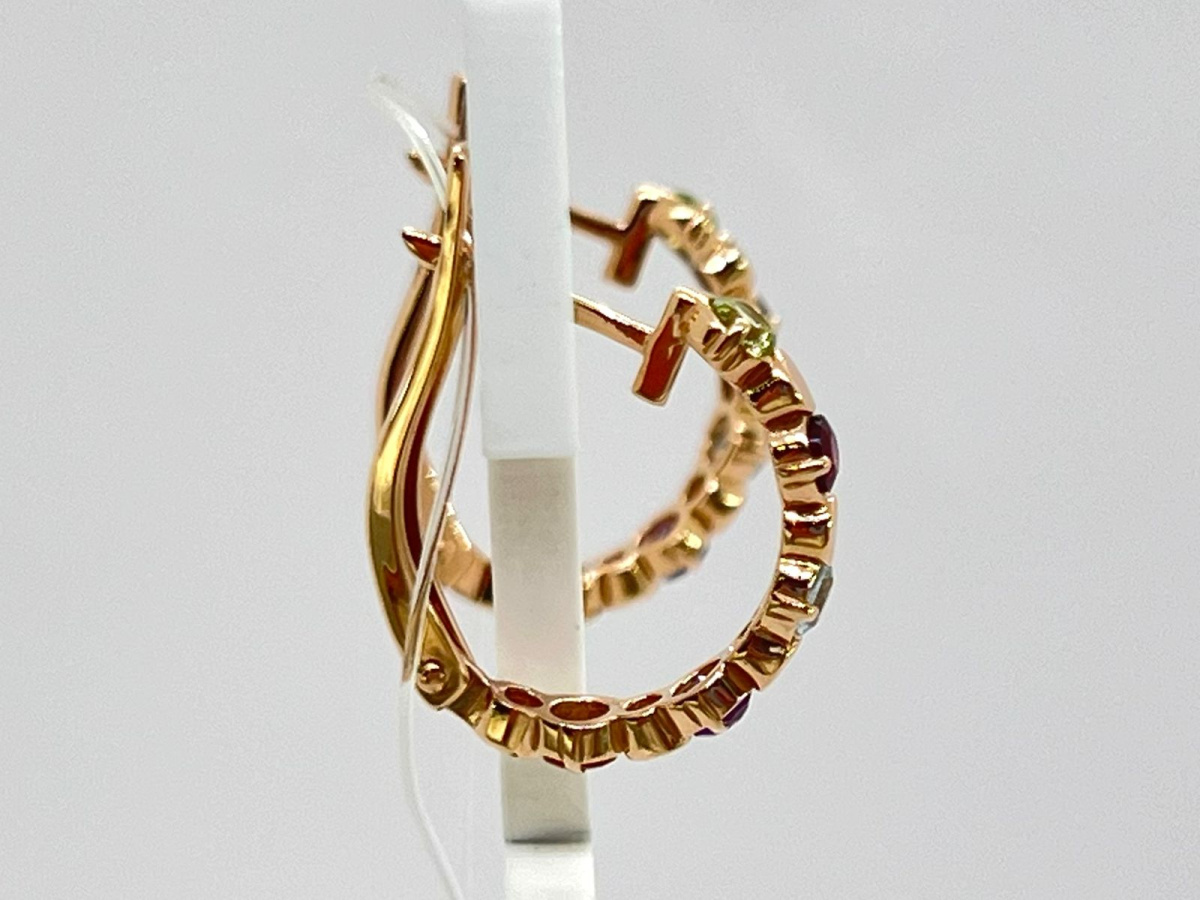 СЕРЬГИ С КАМНЯМИ (Au 585)