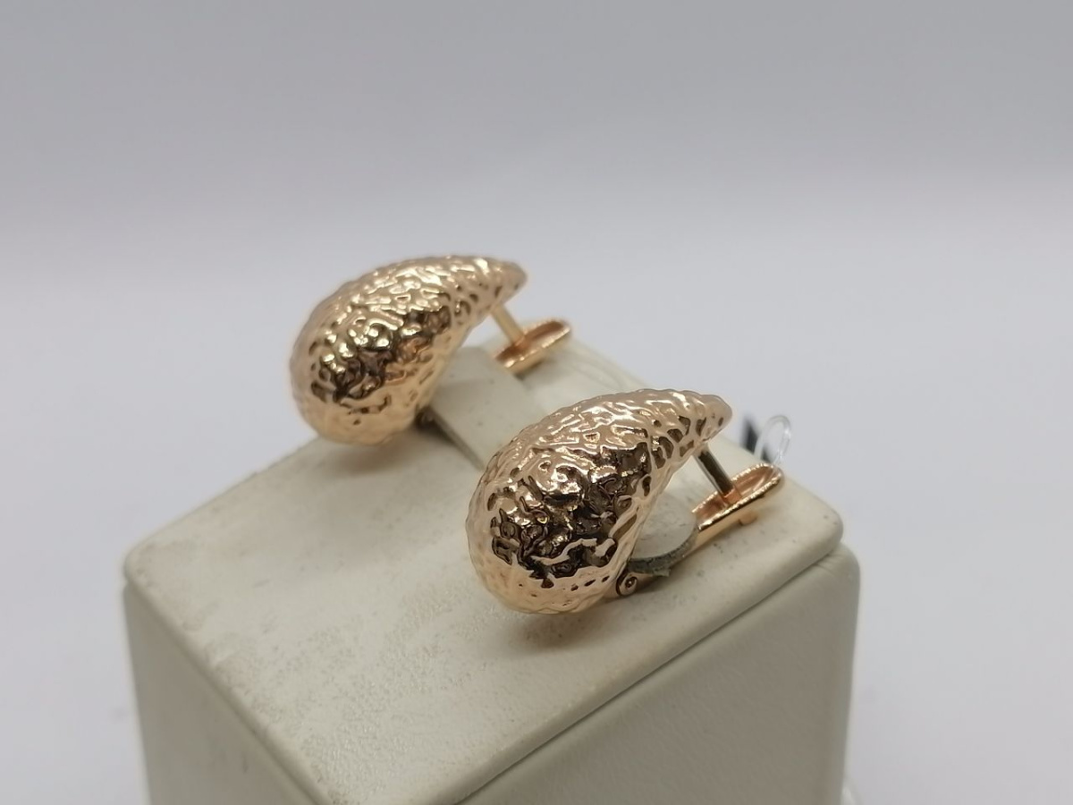 СЕРЬГИ БЕЗ КАМНЯ (Au 585)