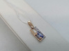 ПОДВЕСКА ТАНЗАНИТ с камнями (Au 585)