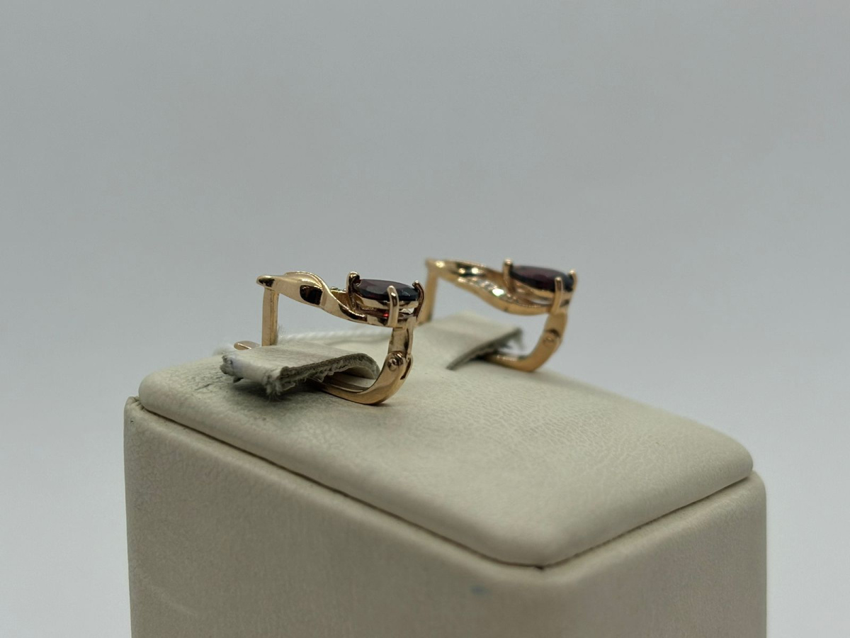 СЕРЬГИ С КАМНЯМИ (Au 585)