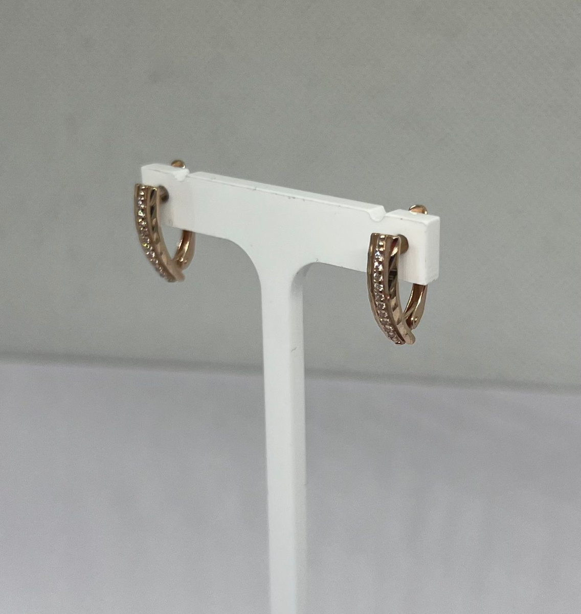 СКМИ375 СЕРЬГИ С КАМНЯМИ (Au 375)