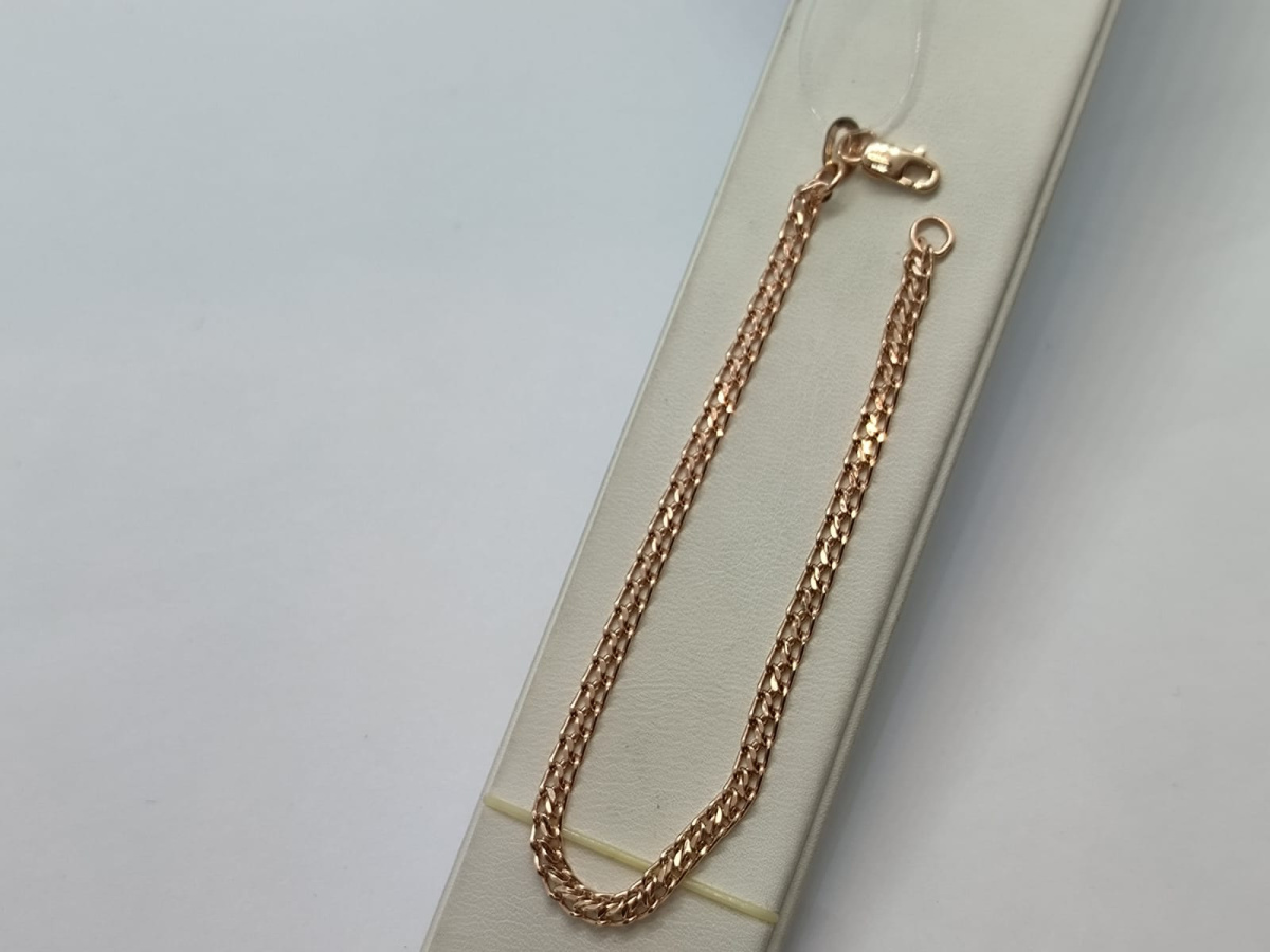 БРАСЛЕТ ПУСТОТЕЛЫЙ Царь (Au 585)