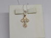 ПОДВЕСКА КРЕСТ без камня (Au 585)