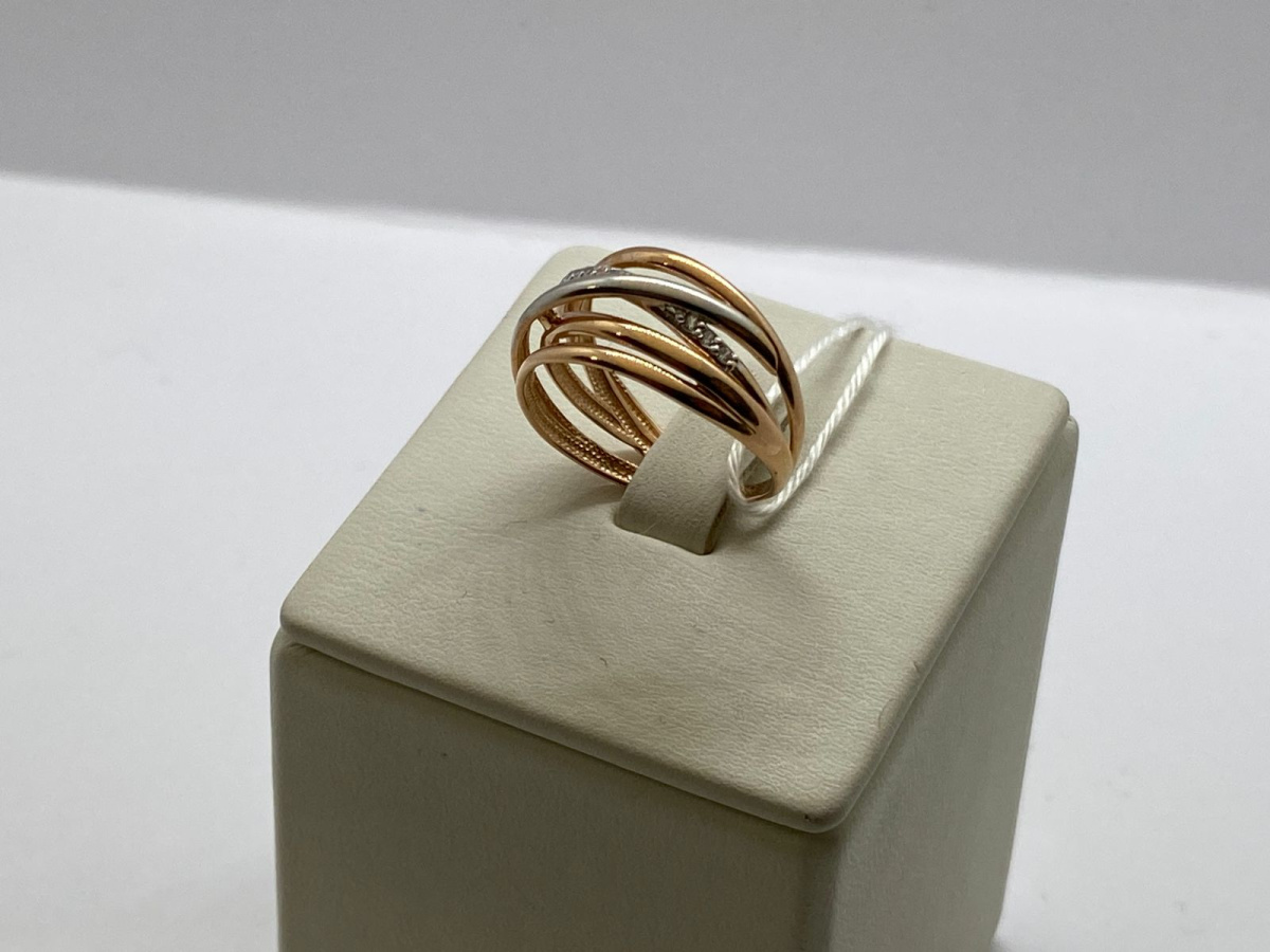 КОЛКМИ585 КОЛЬЦО С КАМНЯМИ (Au 585)