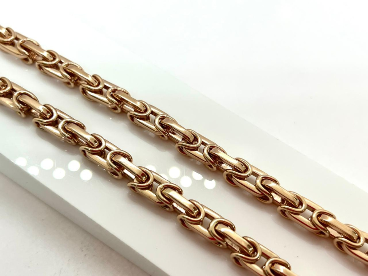 ЦЕПЬ ПОЛНОВЕСНАЯ Московский бит (Au 585)