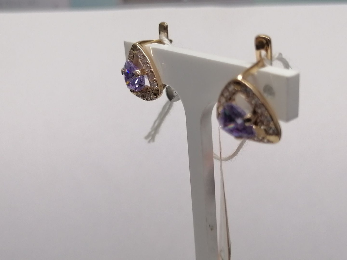 СКМИ585 СЕРЬГИ С КАМНЯМИ (Au 585) СКМИ585 СЕРЬГИ С КАМНЯМИ (Au 585)