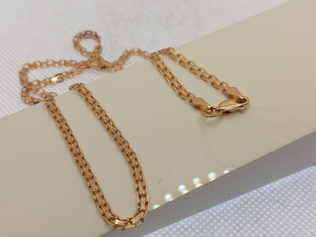 ЦЕПЬ ПОЛНОВЕСНАЯ Бисмарк машинный (Au 585)