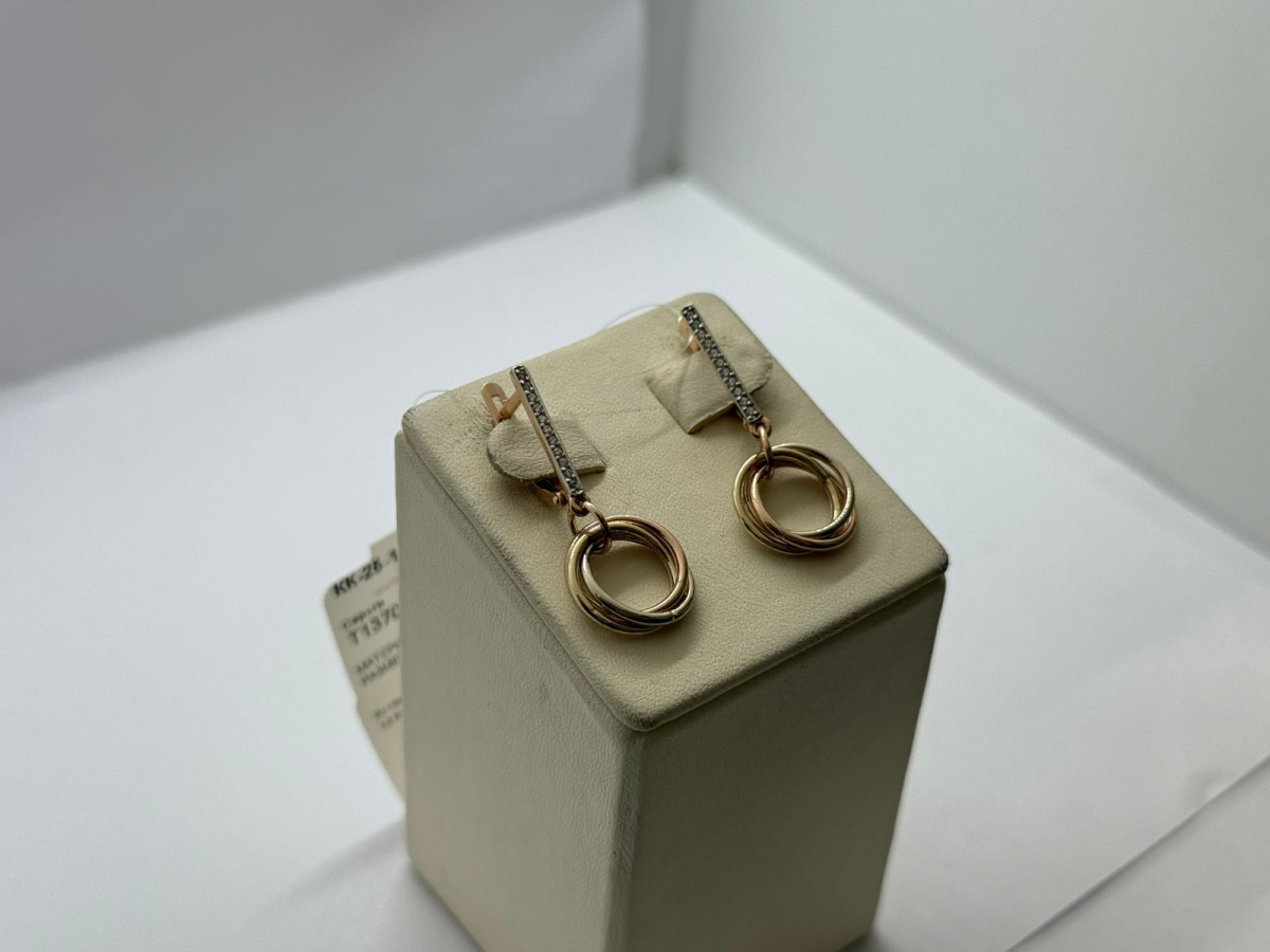 СЕРЬГИ С КАМНЯМИ (Au 585)