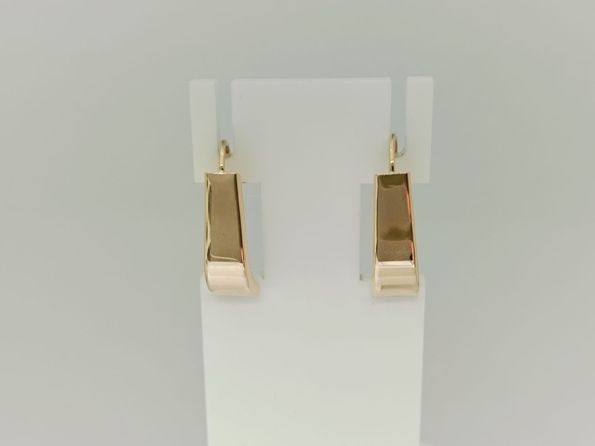 СЕРЬГИ ПЕТЕЛЬКА без камня (Au 585)