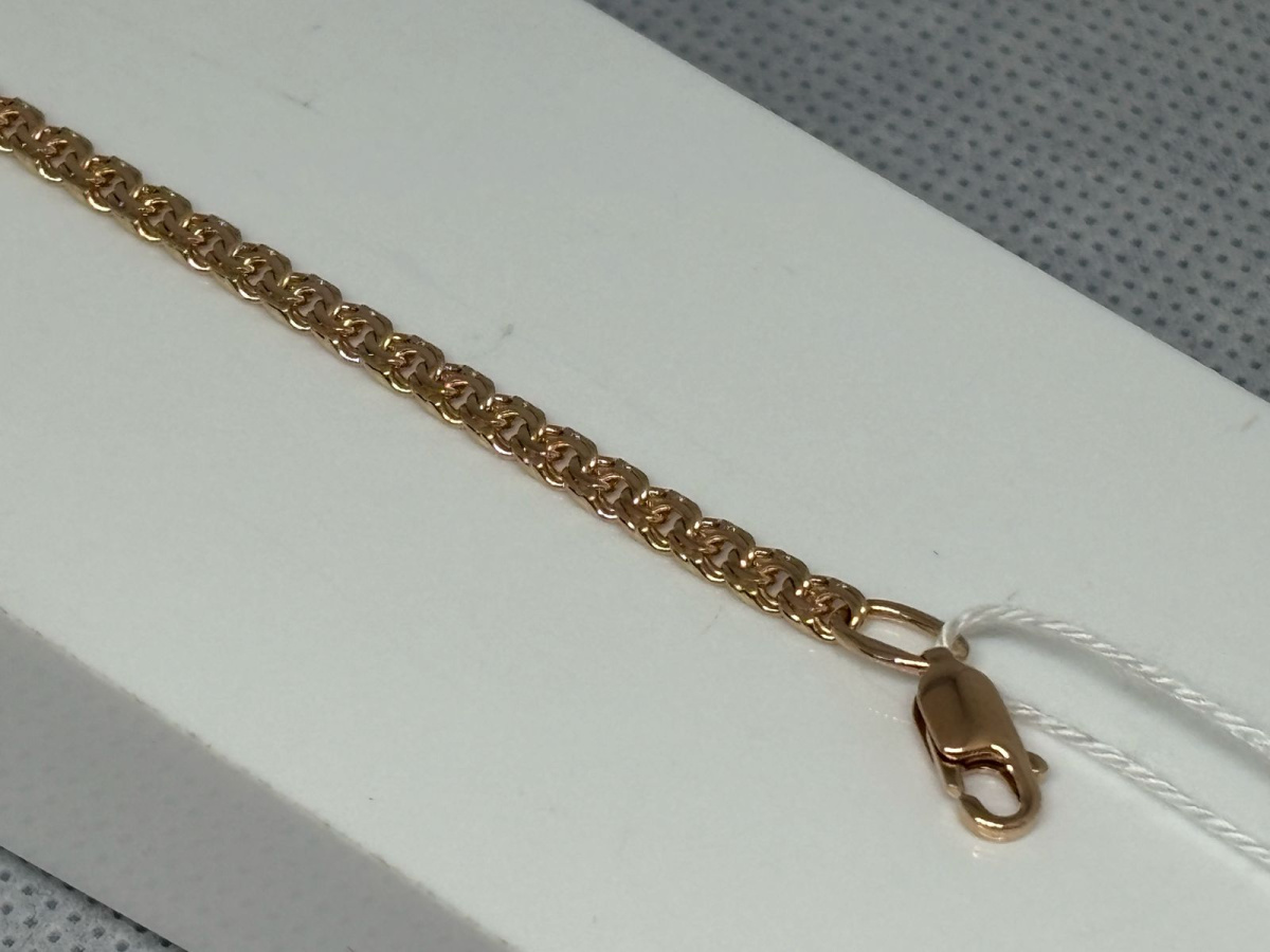 БЛБ585 БРАСЛЕТ ПОЛНОВЕСНЫЙ Бисмарк (Au 585)