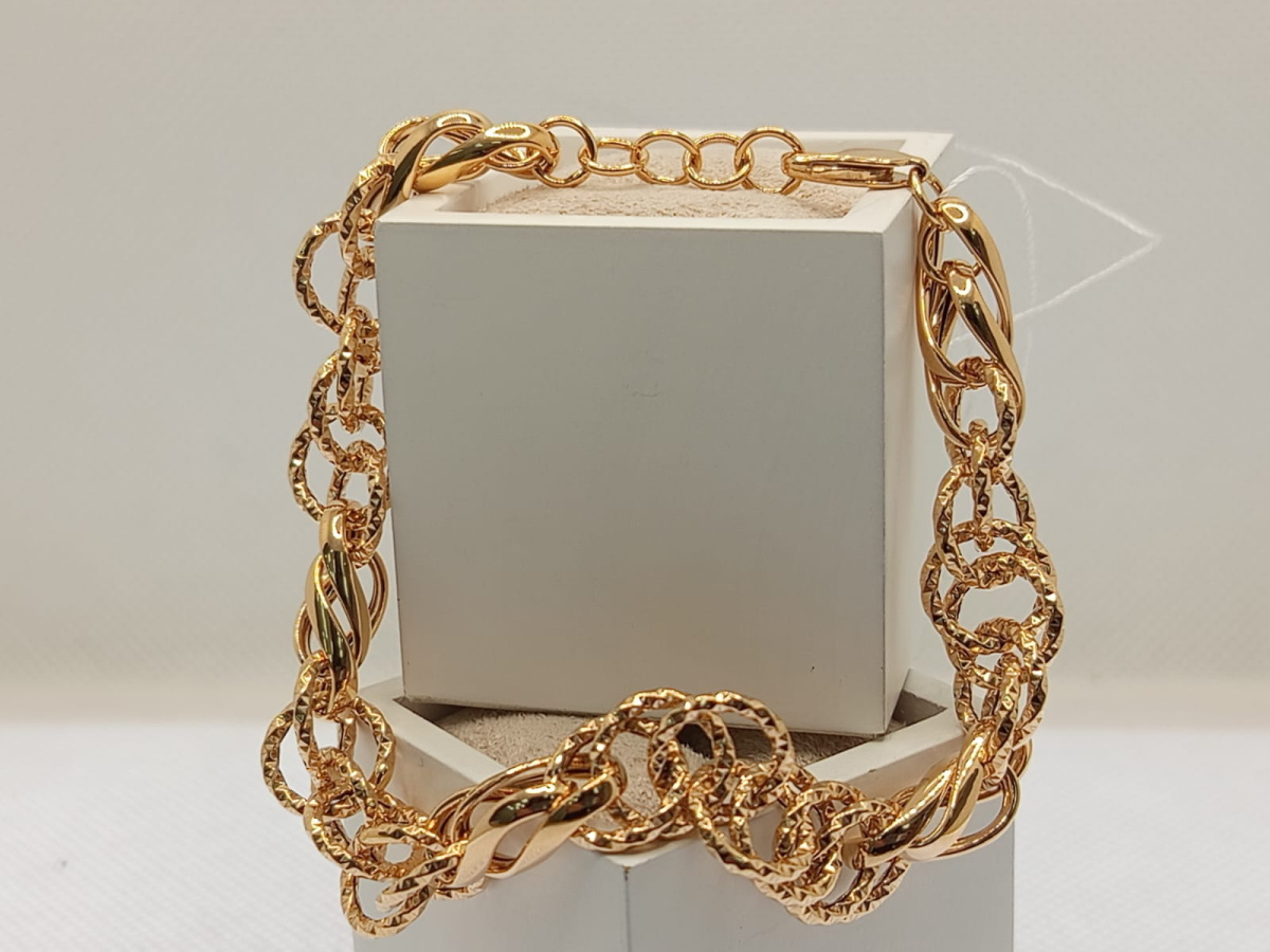 БРАСЛЕТ ПУСТОТЕЛЫЙ Фантазия (Au 585)