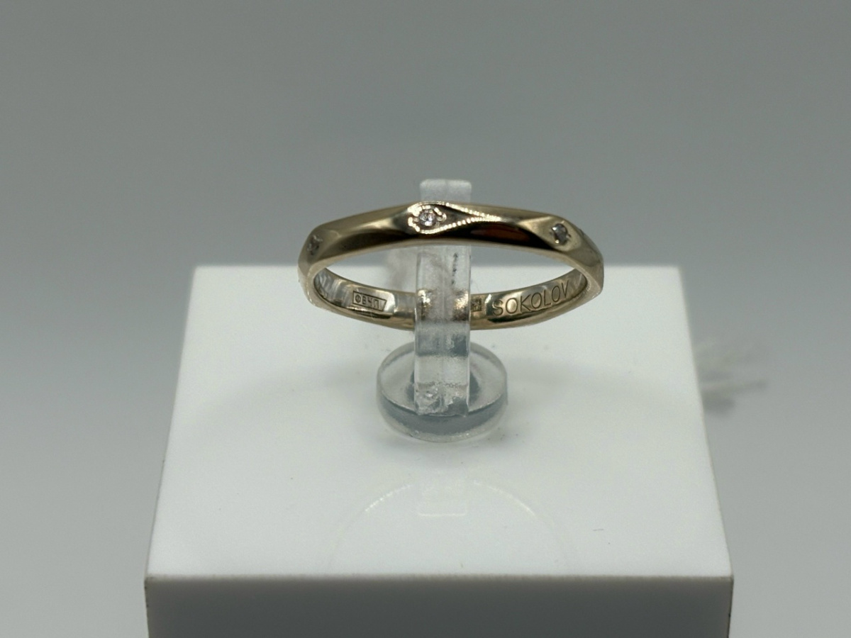 КОЛКМИ585 КОЛЬЦО С КАМНЯМИ (Au 585)