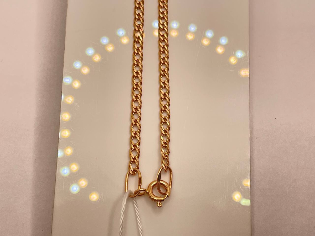 БРАСЛЕТ ПОЛНОВЕСНЫЙ Ромб двойной Au 585