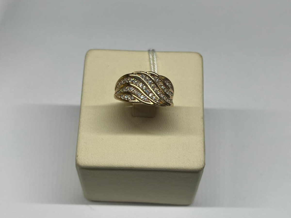 КОЛКМИ585 КОЛЬЦО С КАМНЯМИ (Au 585)